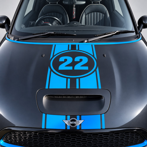 Mini cooper racing aufkleber - s,